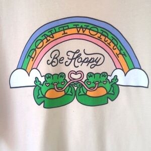 EUC Cute Tee szL "Don't Worry, Be Hoppy" Frogs